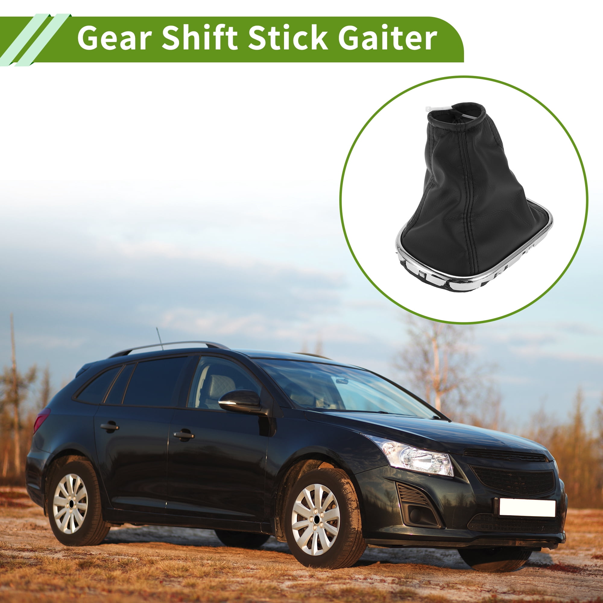 Unique Bargains Gear Shift Stick Gaiter for Chevrolet Cruze 2008-2012 Black Cover