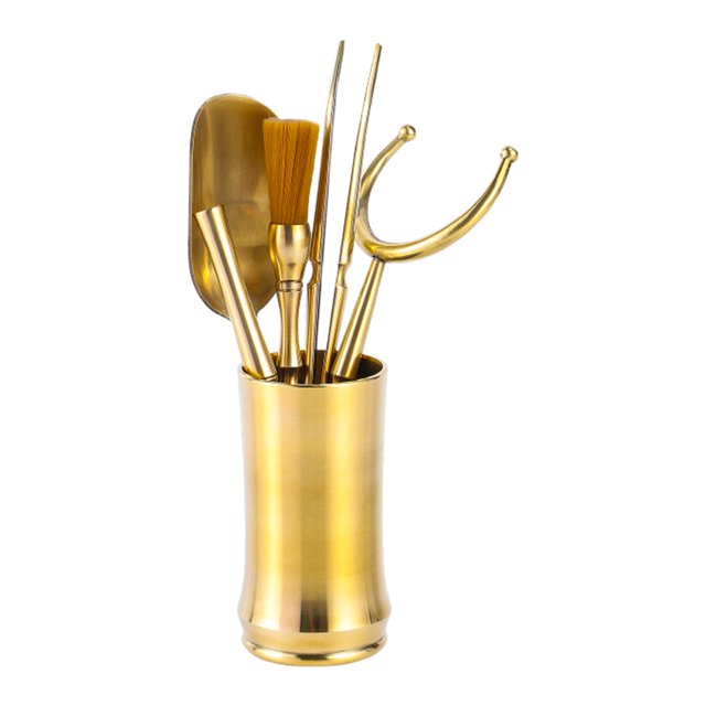 Juego de de Té de Kungfu, Tetera Decorativa de Mesa, Accesorios para Bolígrafos, Organizador, Cucharadita, Juego de Caballeros de Té Chino piezas Gloria Ceremonia de té
