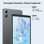 Latest Android 15 Tablets Link 2 , 8.68 Inch IPS Display, 12GB RAM 128GB ROM /2TB TF, Gemini AI, T310 Ouard-Core, 5000mAh Battery, Widevine L1, Dual Box Speakers,Gray