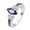 Silver, variant on Fashion 925 Silver Jewelry Mystic Topaz Women Wedding Engagement Ring Size 6-10