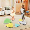thumbnail image 2 of Costway Set of 6 Non-Slip Balance Stones with Storage Bag for Motor Skills, Strength, 2 of 10