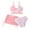 Pink, variant on Girls' Bikini Three Piece Set Teen Girl Swimsuit 3 Piece Bathing Suit Bikini with Cover Up Skirt Beach Swimming Suit 9-14Y 15-18Y(Mint Green,11-12 Years)