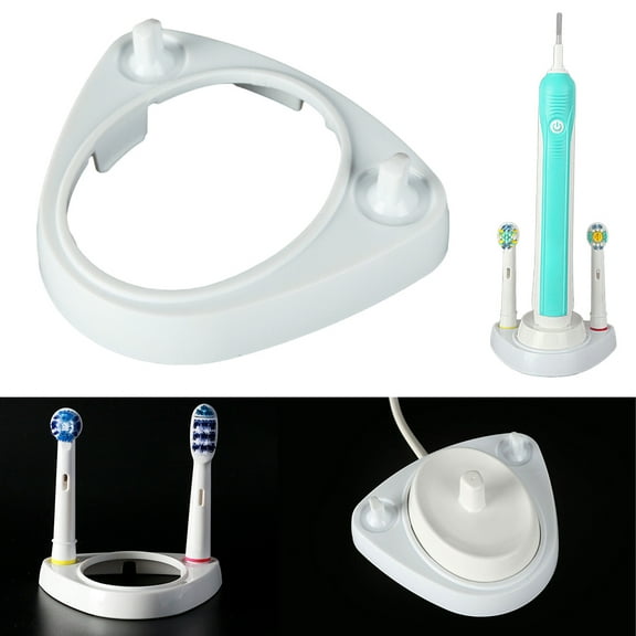 Yesbay Electric Toothbrush Dedicated Charger Base Toothbrush Round Head Bracket Holder,Electric Toothbrush Holder-White