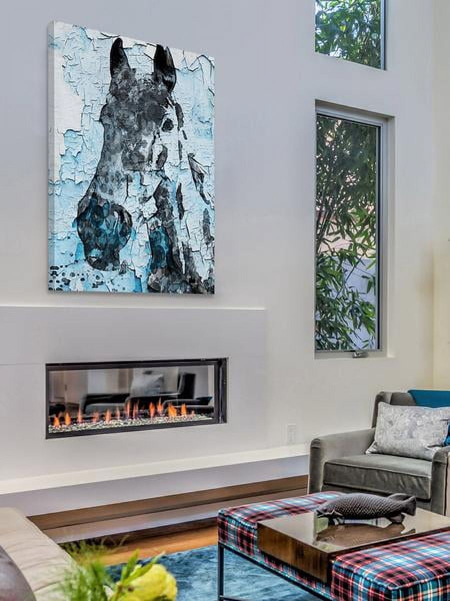 "Night Song Horse" Painting Print on Wrapped Canvas