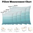 thumbnail image 5 of Throw Pillow Covers, Teal Blue Summer 24x24 Pillow Covers for Couch/Sofa/Bed, Farmhouse Beach Blue Wooden Decorative Square Linen Cushion Pillowcase for Home Decor, 5 of 9
