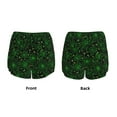 thumbnail image 3 of Balery Green Bright Web with Spiders Pattern Women's Running Shorts with Liner 2 Pockets Elastic Workout Athletic Gym Yoga Shorts-Medium, 3 of 7