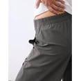 thumbnail image 2 of UZMOG Pants for Women, Barrel Pants Women Elastic Waist Tapered Leg Baggy Mid Rise Travel Work Casual Trousers Lounge Pants with Pockets, 2 of 8