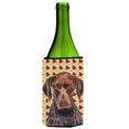 thumbnail image 1 of Allemand à Poil Court Pointeur Automne Feuilles Portrait Bouteille de Vin Câlins, 1 of 1