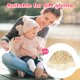 thumbnail image 5 of Sombrero de paja para niños de 51 a 52 cm de circunferencia, sombrero de lavabo con volantes, sombrero de pescador con encaje plisado, sombrero para el sol, beige, 5 of 5