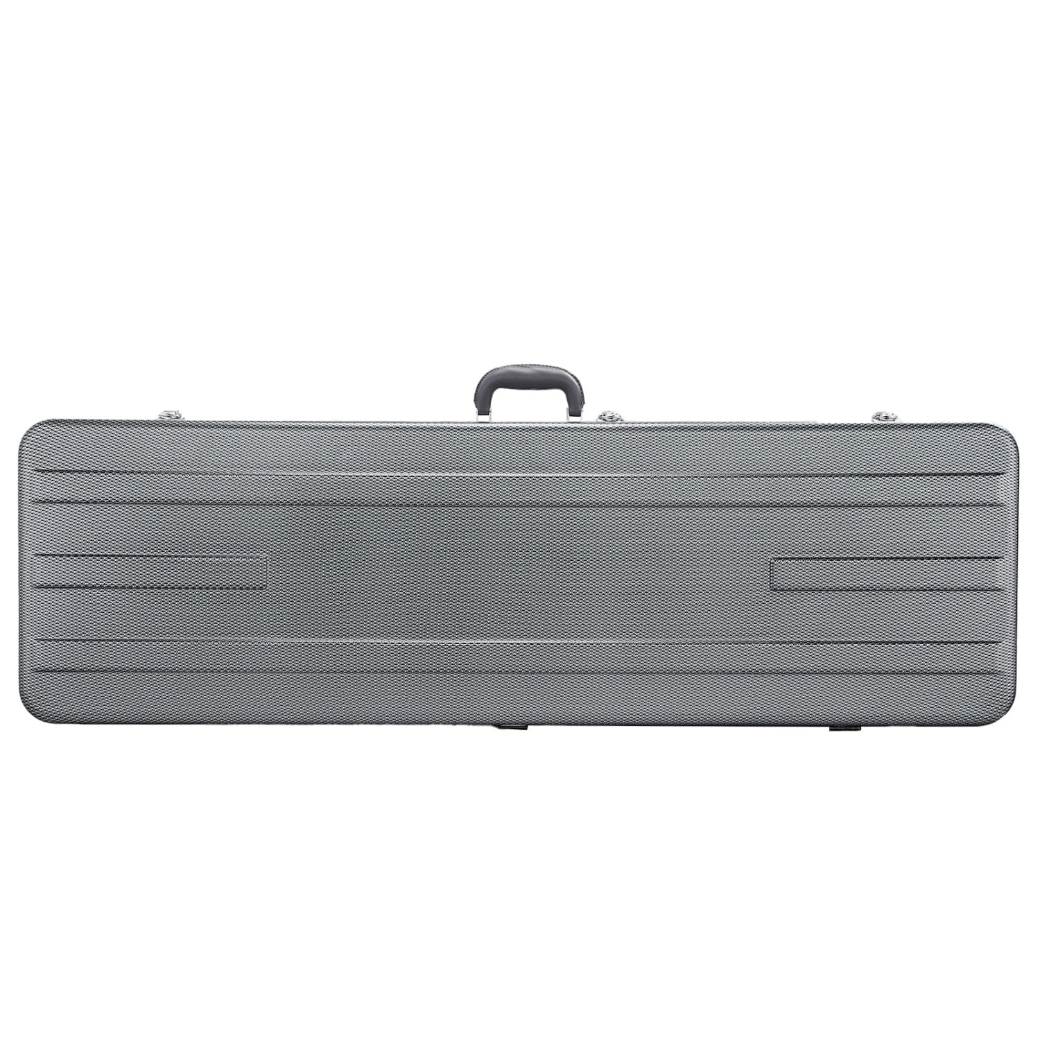 High Grade Electric Bass Guitar ABS Molded Hard Case Grayish Blue