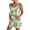 Green, variant on Overalls for Women Boho Floral Print Summer Casual Short Overalls Tie Knot Straps with Pockets