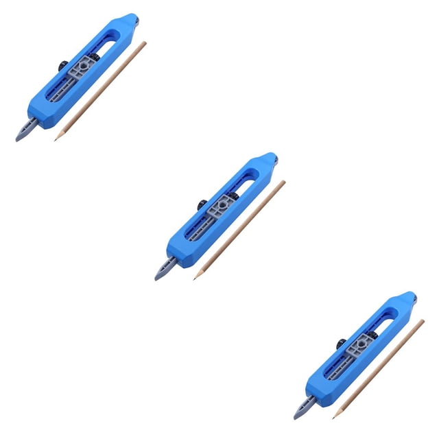 Speravity Regla de trazado de perfil, carpintería, carpintero, bloqueo, medidor de trazado, herramienta de esquina de rodapié precisa con lápiz con lápiz 3piezas Speravity CBP251060