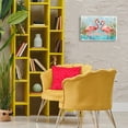 thumbnail image 2 of Stupell Industries Modern Flamingo Love Wall Plaque Art, design by LSR Design Studio, 10 x 15, 2 of 7