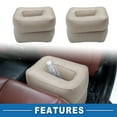 thumbnail image 6 of Unique Bargains 1 Set Car Air Mattress Sleeping Mat 72.83"x32.68"x5.91" Back Seat Bed with Pillows for Car SUV Beige, 6 of 6
