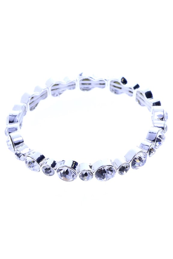 Fashion-Bracelet Silver-Tone/Clear