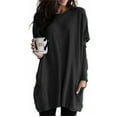 thumbnail image 2 of New Autumn Long Sleeve Casual Pocket T-shirt Top For Women, 2 of 11