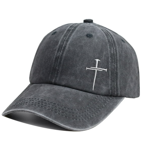 Jesus Hats for Men Women, Adjustable Embroidered Wash Cotton Christian Baseball Cap