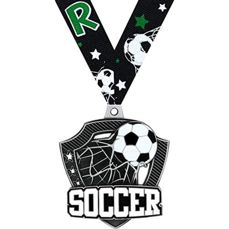 Soccer Medals - 2.25 Silver Soccer Team Medal Awards Prime