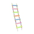 thumbnail image 2 of Escalera de madera para pájaros, juguete para loros, puente de escalada, garras de madera duraderas. siete nudos helados, 2 of 9