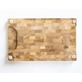 thumbnail image 3 of ChallahGram Oak Wood Cutting Board - 16 x 10 x 2 Inches, 3 of 7