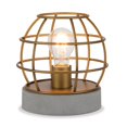 thumbnail image 4 of Henn&amp;Hart TL0030 Concrete Caged Lamp One Size Gold, 4 of 8