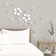thumbnail image 3 of 18 Pieces 3d Flower Wall Decals Mirror Stickers Wall Stickers Wall Decor For Living Room Kids Room Bathroom Fridge, 3 of 4