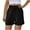 Black, variant on Cotton Linen Shorts for Women Drawstring Waisted Beach Shorts High Waisted Short with Pockets Casual Vacation Wear Womens Summer Shorts Clearance