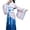 Blue, variant on Girls' Ancient Chinese Traditional Hanfu Dress Fancy Dress Christmas Party Dress Festival Party Photo Attire
