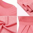 thumbnail image 6 of Ohufall Womens Short Sleeve Maternity Shirts Fashion Casual Pleated Nursing Tee Tops Summer Solid Color Round Neck Breastfeeding Blouses for Pregnant Women, 6 of 6