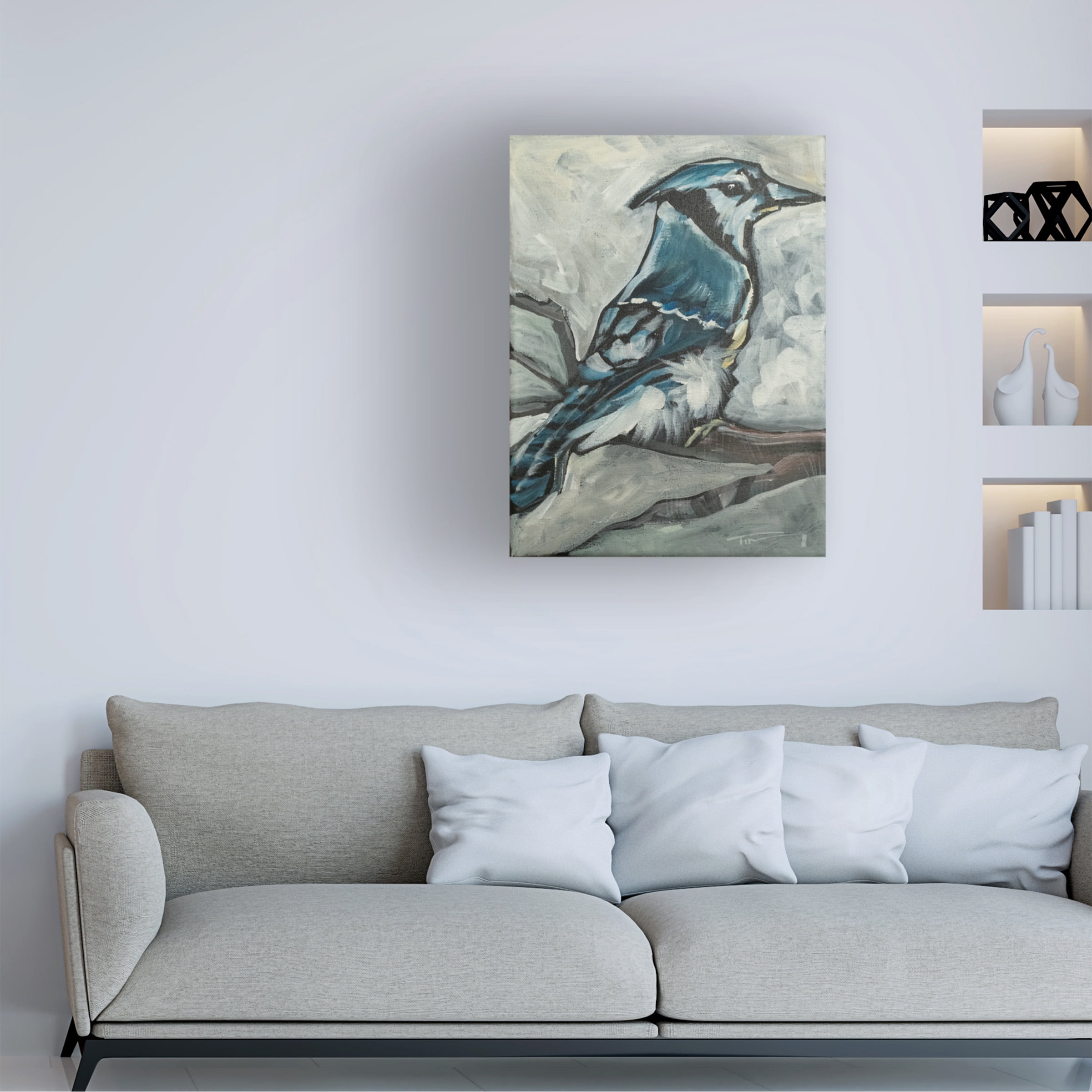 Tim Nyberg 'Blue Jay' Canvas Art