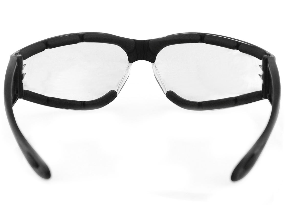 Bobster Shield II Sunglasses Black Frame w/Clear Lens