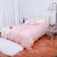 thumbnail image 3 of Conjunto Cobertor De Camas Super King Única Lavada De Algodón Funda De Almohada Colcha Edredón Rosa claro Gemelo, 3 of 6