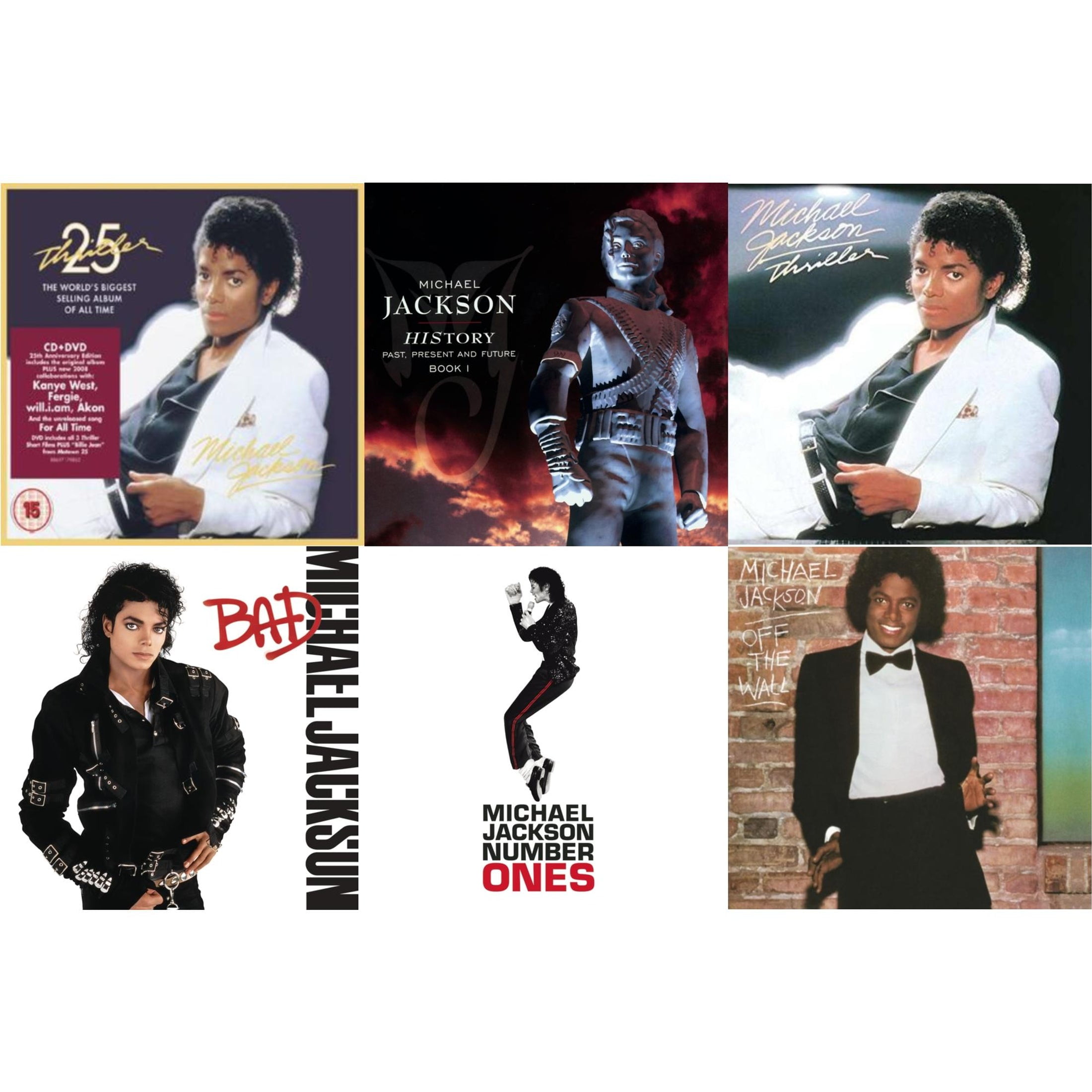 Bad & Essential Michael Jackson & Dangerous & Thriller (40Th