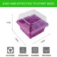 thumbnail image 3 of Caja de plántulas de plantas vegetales Caja de vivero de frutas de plástico de 9 agujeros Hidratante y aislante con tapa, 3 of 6