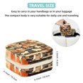 thumbnail image 5 of Cute Little Girl Travel Portable Square Jewelry Box Organizer: Ideal Solution for Rings, Earrings, Necklaces, Bracelets, and More! Gift for Girls and Women., 5 of 6