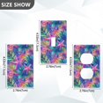 thumbnail image 7 of Yayeee Duplex Wall Plate 1-Gang 4.5"x2.7" Home Receptacle Light Switch Decorative Outlet Cover, Colorful Starfish, 7 of 7