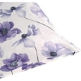 thumbnail image 7 of GZHJMY Watercolor Purple Flowers Pillow Cover 16 x 16 Inch, Soft Decorative Cushion Case Square Throw Pillow Cover for Sofa Living Room Couch Home Decor, 7 of 7