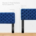 thumbnail image 2 of Tufted Headboard, Twin Size, Velvet, Blue Navy, Modern Contemporary Urban Design, Bedroom Master Guest Suite, 2 of 7