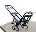 thumbnail image 3 of Climbing Stairs Hand Truck Black Carbon Steel Universal Two Spare Tires Climb Stairs Haul Goods, 3 of 23