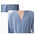 thumbnail image 2 of Guardoinrt Tthin Couple Bathrobe Quick-drying Yukata Hot Spring Clothes Pajamas blue XL, 2 of 6