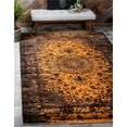 thumbnail image 2 of Unique Loom Imperial Floral Vintage Area Rug 10' x 13' Rectangle Orange/Brown, 2 of 2