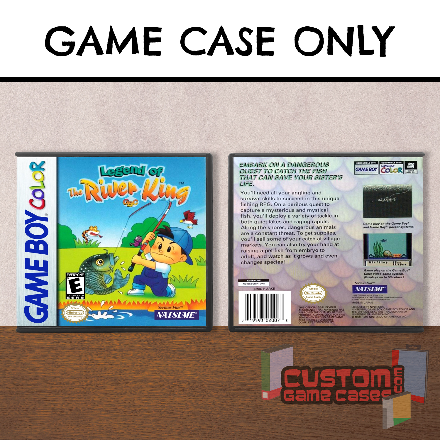 Legend of the River King GBC (GBC) Game Boy Color Game Case with