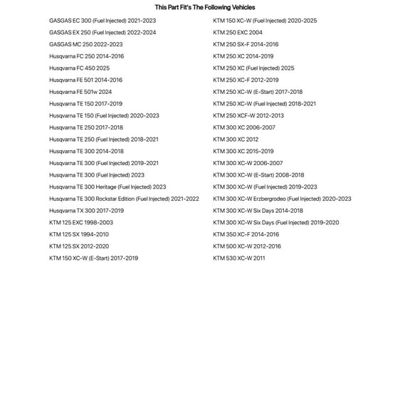 Primary Drive Alloy Kit & O-Ring Chain Black Rear Sprocket For GASGAS EX 300 2021-2023