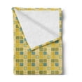 thumbnail image 2 of Talavera Soft Flannel Fleece Throw Blanket, Traditional Pattern with Different Folkloric Ornamental Squares, Cozy Plush for Indoor and Outdoor Use, 60" x 80", Dark Yellow Multicolor, by Ambesonne, 2 of 5
