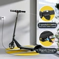 thumbnail image 4 of Kid Electric Scooter for Age 6-14, 150W with 2 Speeds (6/10 Mph), 2600mAh battery, Colorful Lights, Gift for Kid, Black, 4 of 7