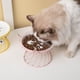 thumbnail image 5 of Cuenco de cerámica para gatos con protección para el cuello y las patas altas Cuenco de comida especial con cara plana Plato para bocadillos Boca poco profunda Cuenco de comida para, 5 of 6