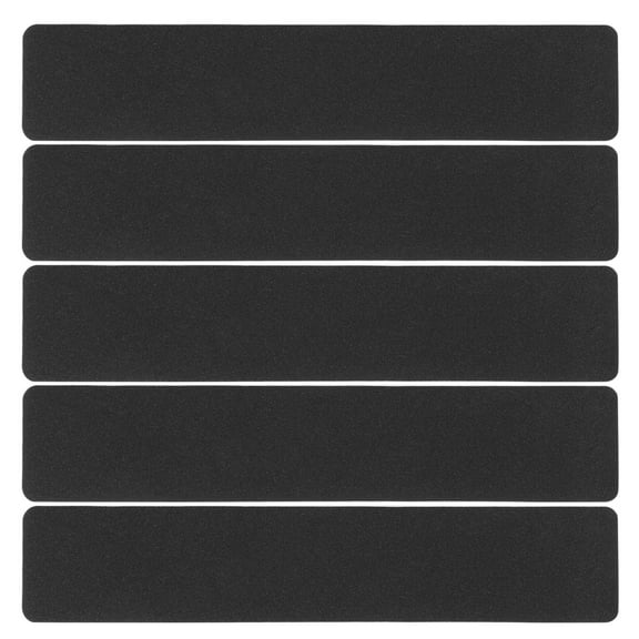 5Pcs Anti Slip Grip Tape for Stairs, Non Slip for Step Treads Outdoor Indoor, High Traction Non Skid Strips Black