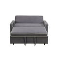 thumbnail image 2 of Hommoo Sofa,Modern Flannel 1-Piece Living Room Sofabed,Home Furniture Sofabed with Armrest,Light Gray, 2 of 51