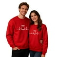 thumbnail image 5 of EchfiProm Red Sweatshirts for Men No hood Christmas Crewneck Xmas Merry And Bright Funny Mens Shirts, 5 of 9