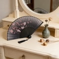 thumbnail image 4 of Paper Fan Decorations Classical Antique Style Folding Fan with Tassel for Stage Props and Wedding, 4 of 7